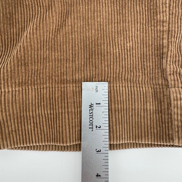 JOS A BANK Y2K Men 38X30 Dark Academia Monochrome Camel Corduroy Cuffed Pants - Picture 6 of 8